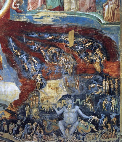  Giotto Di Bondone Last Judgment (detail 11) (Cappella Scrovegni (Arena Chapel), Padua) - Hand Painted Oil Painting