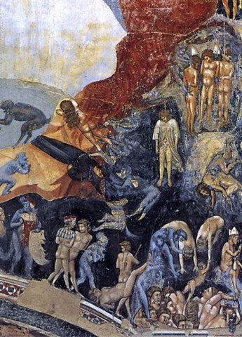  Giotto Di Bondone Last Judgment (detail 14) (Cappella Scrovegni (Arena Chapel), Padua) - Hand Painted Oil Painting