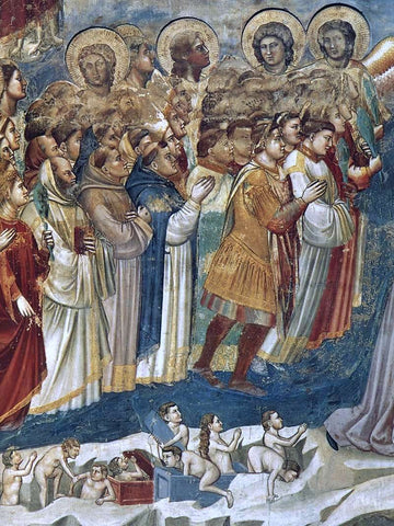  Giotto Di Bondone Last Judgment (detail 8) (Cappella Scrovegni (Arena Chapel), Padua) - Hand Painted Oil Painting