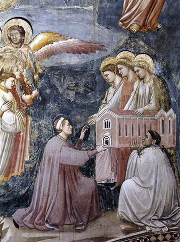  Giotto Di Bondone Last Judgment (detail 9) (Cappella Scrovegni (Arena Chapel), Padua) - Hand Painted Oil Painting