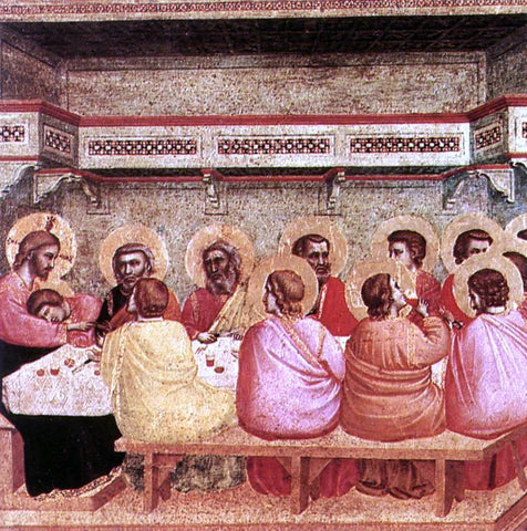  Giotto Di Bondone Last Supper - Hand Painted Oil Painting