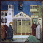  Giotto Di Bondone Legend of St Francis: 1. Homage of a Simple Man (Upper Church, San Francesco, Assisi) - Hand Painted Oil Painting