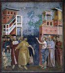  Giotto Di Bondone Legend of St Francis: 5. Renunciation of Wordly Goods (Upper Church, San Francesco, Assisi) - Hand Painted Oil Painting