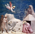  Giotto Di Bondone Scenes from the Life of Joachim: 5. Joachim's Dream (Cappella Scrovegni (Arena Chapel), Padua) - Hand Painted Oil Painting