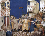 Giotto Di Bondone The Massacre of the Innocents (North transept, Lower Church, San Francesco, Assisi) - Hand Painted Oil Painting