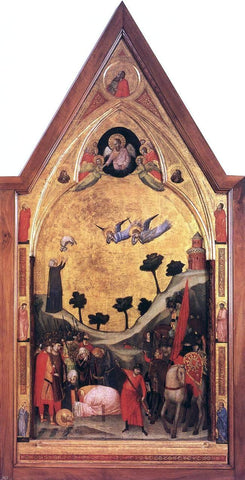  Giotto Di Bondone The Stefaneschi Triptych: Martyrdom of St Paul - Hand Painted Oil Painting