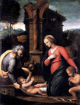  Giovan Francesco Penni Holy Family with the Infant St John - Hand Painted Oil Painting