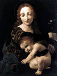  Giovanni Antonio Boltraffio Virgin and Child with a Flower Vase - Hand Painted Oil Painting