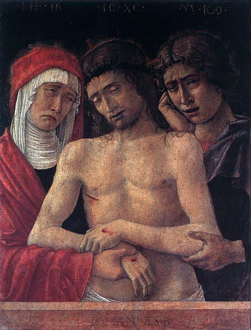  Giovanni Bellini Dead Christ Supported by the Madonna and St John (Pieta) - Hand Painted Oil Painting