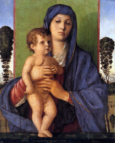  Giovanni Bellini Madonna degli Alberetti - Hand Painted Oil Painting