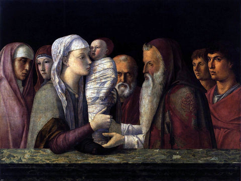  Giovanni Bellini Presentation at the Temple - Hand Painted Oil Painting