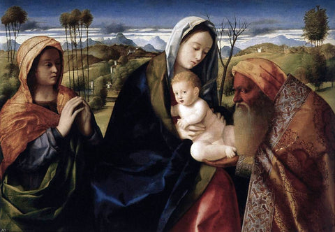  Giovanni Bellini Santa Conversazione - Hand Painted Oil Painting