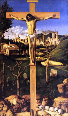  Giovanni Bellini The Crucifixion - Hand Painted Oil Painting