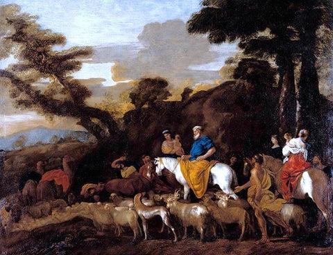 Giovanni Benedetto Castiglione Jacob Leading the Flocks of Laban - Hand Painted Oil Painting