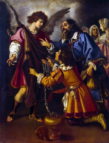  Giovanni Bilivert Tobias's Farewell to the Angel - Hand Painted Oil Painting
