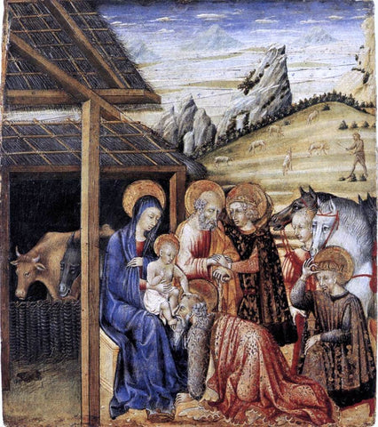  Giovanni Di Paolo The Adoration of the Magi - Hand Painted Oil Painting