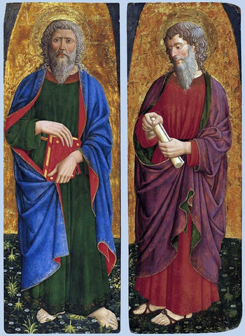  Giovanni francesco Da rimini St Philip; St Paul - Hand Painted Oil Painting