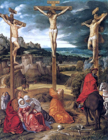  Giovanni Girolamo Savoldo Crucifixion - Hand Painted Oil Painting