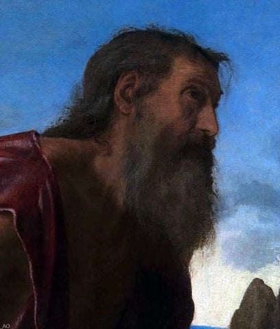  Giovanni Girolamo Savoldo St Jerome (detail) - Hand Painted Oil Painting