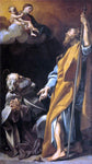  Giovanni Lanfranco Madonna and Child with Sts Anthony Abbot and James the Greater - Hand Painted Oil Painting