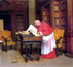  Giovanni Paolo Bedini A Cardinal In His Study - Hand Painted Oil Painting