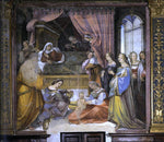  Girolamo Del Pacchia The Birth of the Virgin - Hand Painted Oil Painting