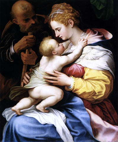  Girolamo Siciolante Da Sermoneta The Holy Family - Hand Painted Oil Painting