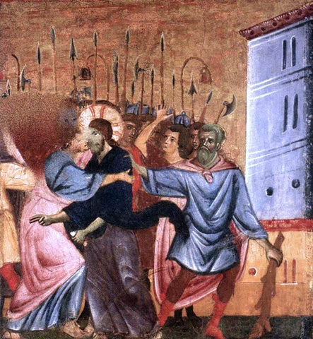  Guido Da siena Kiss of Judas - Hand Painted Oil Painting