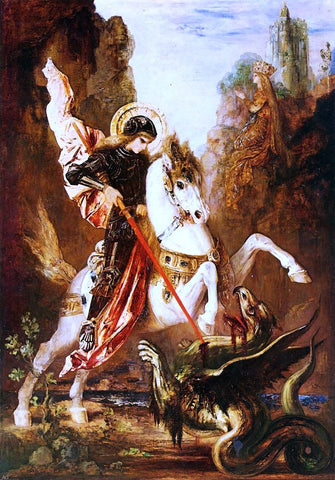  Gustave Moreau Saint George - Hand Painted Oil Painting