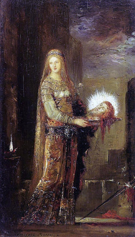  Gustave Moreau Salome Carrying the Head of John the Baptist on a Platter - Hand Painted Oil Painting
