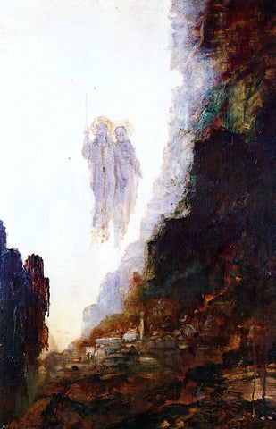  Gustave Moreau The Angels of Sodom - Hand Painted Oil Painting