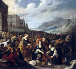  III Hans Jordaens The Israelites after Crossing the Red Sea - Hand Painted Oil Painting