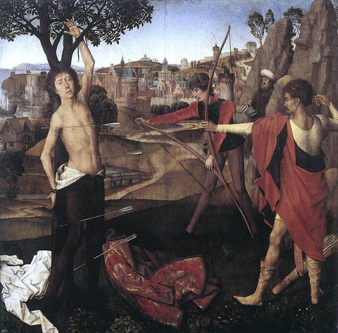  Hans Memling The Martyrdom of St Sebastian - Hand Painted Oil Painting
