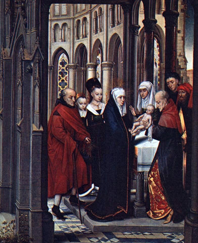  Hans Memling The Presentation in the Temple - Hand Painted Oil Painting