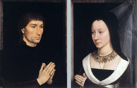  Hans Memling Tommaso Portinari and his Wife - Hand Painted Oil Painting