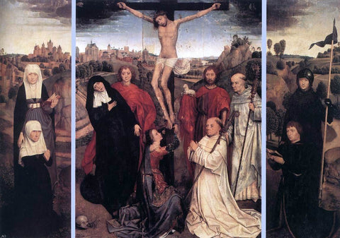  Hans Memling Triptych of Jan Crabbe - Hand Painted Oil Painting