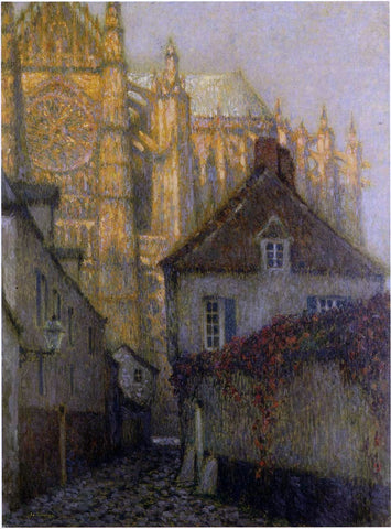  Henri Le Sidaner The Cathedral at Beauvais - Hand Painted Oil Painting