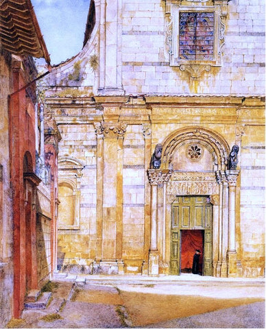  Henry Roderick Newman The Church of San Giovanni, Luca - Hand Painted Oil Painting