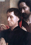  Hugo Van der Goes Portrait of a Donor with St John the Baptist - Hand Painted Oil Painting