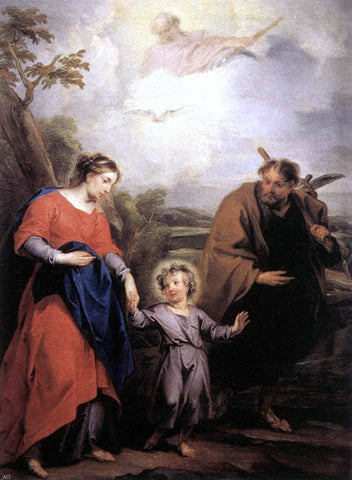  Jacob De Wit Holy Family and Trinity - Hand Painted Oil Painting