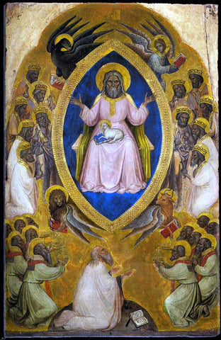  Jacobello Alberegno Polyptych of the Apocalypse (central panel) - Hand Painted Oil Painting