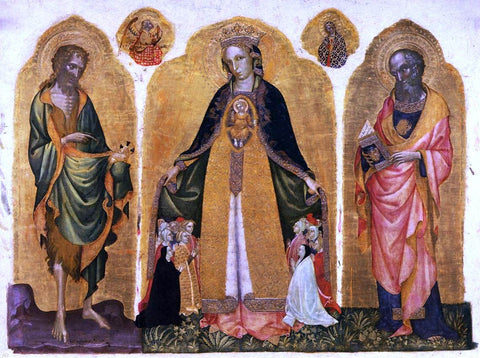  Jacobello Del Fiore Triptych of the Madonna della Misericordia - Hand Painted Oil Painting