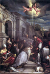  Jacopo Bassano St Valentine Baptizing St Lucilla - Hand Painted Oil Painting