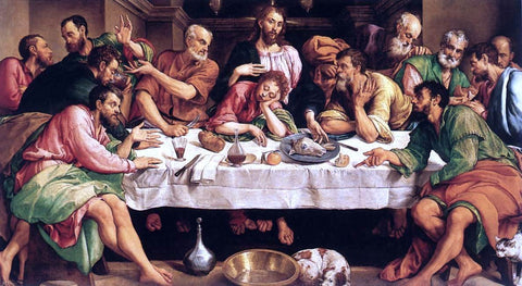  Jacopo Bassano The Last Supper - Hand Painted Oil Painting