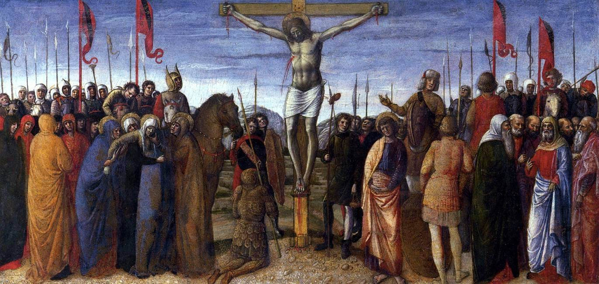 Jacopo Bellini Crucifixion Oil Painting – OilPaintingsForSale.com