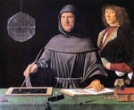  Jacopo De Barbari Portrait of Fra Luca Pacioli and an Unknown Young Man - Hand Painted Oil Painting
