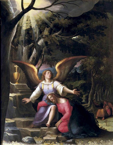  Jacopo Ligozzi Agony in the Garden - Hand Painted Oil Painting
