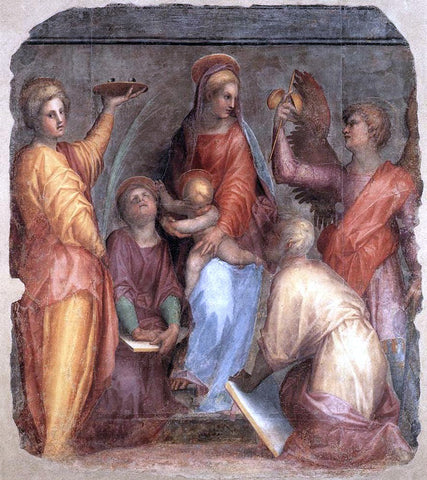  Jacopo Pontormo Sacra Conversazione - Hand Painted Oil Painting