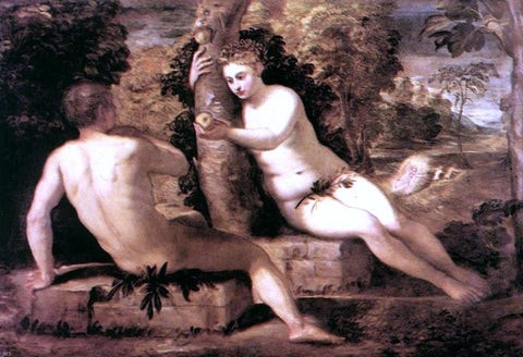  Jacopo Robusti Tintoretto Adam and Eve - Hand Painted Oil Painting