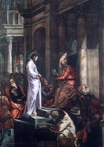  Jacopo Robusti Tintoretto Christ before Pilate - Hand Painted Oil Painting